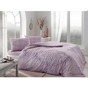 Resim Taç Çift Kişilik Ranforce Nevresim Takımı Luna Lila 
