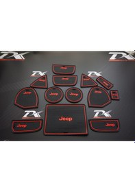 Resim Jeep Grand Cherokee Wk2 2011 2019 Araç Içi Silikon Kaymaz Ped Kap 