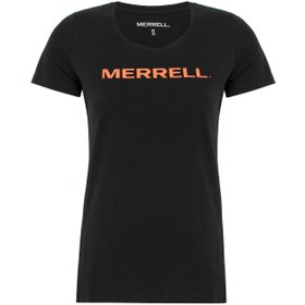 Resim Merrell Logo Kadın Siyah Tişört 