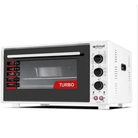 Resim İtimat 8060 Çift Camlı Turbo 60 lt Beyaz Fırın 