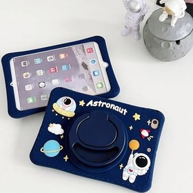 Resim Coverzone Xiaomi Redmi Pad 2 ile Uyumlu Kılıf 360 Derece Döner Stand Yatay Dikey Kullanılabilir, Kawaii Askılı Tasarım Kalem Yuvası Özellikli Sevimli Astronot Tasarımı 
