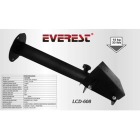 Resim Everest Lcd-608 50-50 10"-24" Tv Tavan Askı Aparatı 