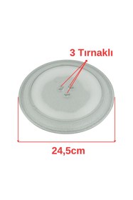 Resim Supurgeavm Simfer Uyumlu M2310 Mikrodalga Fırın Cam Tepsi 
