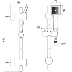 Resim Ar & Yak Ar Terra Hareketli Duş Seti Tek Fonksiyonlu 102146047 