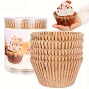 Resim Doğal ve Beyaz [100/200/500 adet] Pişirme Muffin Kağıdı Cupcake Liners - Yapışmaz Cupcake 1.96in (5cm) Altı, Ağır Hizmet Tipi Yağ Geçirmez, Yüksek Kaliteli, Kompost Edilebilir, %100 Klor, Hava Fritözü/Dondurucu/Onarım için Uygun, Tek Kullanımlık Pişirme Kupaları, Kek Ambalaj Kupaları, Doğum Günü, Festival, Parti için Mükemmel Seçim 