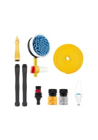 Resim Sarı Dönen Araba Yıkama Fırçası, Uzun Saplı Araba Yıkama 