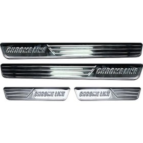 Resim Dacia Lodgy Chrome Line Kapı Eşiği 4 Krom 2013 Ve Sonrası 