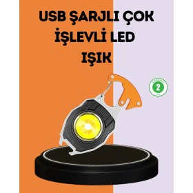 Resim LED Işıklı Acil Durum Düdüklü Anahtarlık Fener 