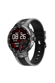 Resim Wiwu 36 mm SW06 Akıllı Saat 1.28" IP68 Waterproof Tft LCD Watch Ios & Android Uyumlu Siyah Siyah 2 