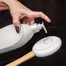 Resim Sırt İçin Losyon Uygulayıcı - Vücut Kremi, Nemlendirici, Güneş Kremi İçin Kolay Ulaşımlı Uzun Saplı Banyo Fırçası - Elektriksiz, Pil Gerektirmez - Yaşlılar, Kadınlar İçin - Cilt Bakım Aracı 