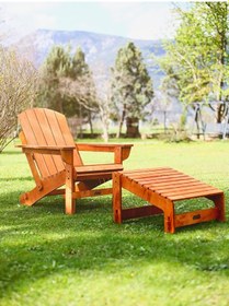 Resim Mandu Ahşap Adirondack Ayak Uzatma Standı 