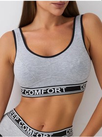 Resim Deep Comfort Kadın Sporcu Sütyenli Büyük Beden Üst 145777079 Ayarlanamaz Geniş Askılar 
