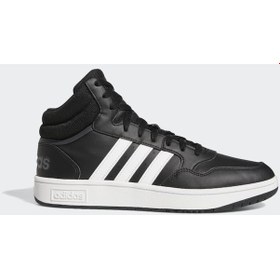 Resim Adidas Gw3020 Hoops 3.0 Mıd Erkek Günlük Spor Ayakkabısı Siyah 