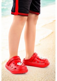 Resim Kiko Kids Eva Plaj Havuz Okul Kreş Erkek Çocuk Terlik Twg 755-1 Kırmızı 