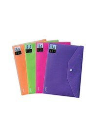 Resim A-4 Sensho Çıtçıtlı Dosya Yeşil Desenli 12 Li 1 Paket 12 Adet Diğer 