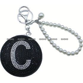 Resim Silver1 Gıoıo Yeni Mini Taşınabilir Kozmetik Ayna Kolye Anahtarlık Çanta Aksesuarları Kolye Dıy Anahtarlık (Yurt Dışından) 