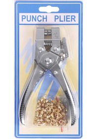 Resim Maiyame Deri Ve Kumaşlar İçin 5mm Delik Açma Pensleri - 100 Adet Metal Halka İle Çok Amaçlı Zımba Makinesi 