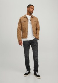 Resim Jack & Jones Glenn Flox 124 Slim Fit Jean 12201946 Black Denim 