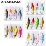 Resim AKAKUMA 4'lü 3D Gözler Balıkçılık Yemleri, 6.7cm/7cm Batan Minnow Crankbait SwimBait, ABS Plastik Sert Yapay Yem, Şükran Günü, Noel, Cadılar Bayramı, Yeni Yıl, Büyükanne Günü 