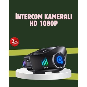 Resim Butik Bfs Q28 Full Hd Kameralı Motosiklet Kask Kulaklığı – 45 Saat Müzik, Ipx6 Su Geçirmez 