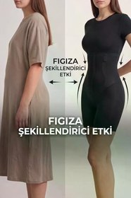 Resim Lazer Kesim Paçalı Hayalet Korse İz Yapmaz Bel Göbek Basen Karın Toparlayıcı Kadın Şort 