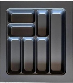 Resim Eco Lüx Modül Kaşıklık Antrasit 47x49 Cm Acero-20353 Antik Beyaz 