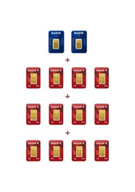 Resim Nadir Gold 24 Ayar 17 Gram Külçe Altın 2 Adet 2,5 Gram Külçe Altın + 12 Adet 1 Gram Külçe Altın 