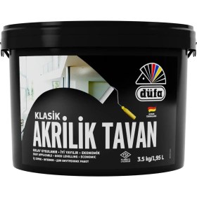 Resim Düfa Akrilik Tavan Boyası Beyaz 3.5 kg 