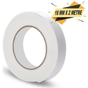 Resim Çift Taraflı Köpük Bant Montaj Bandı Beyaz 18 MM x 2 Metre N11.4424 