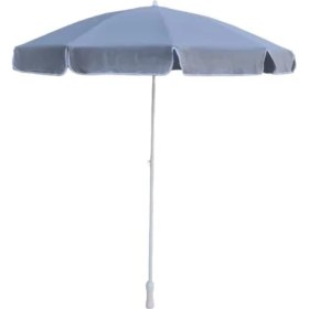 Resim Plaj Şemsiyesi Gri 200 cm 10 Telli 