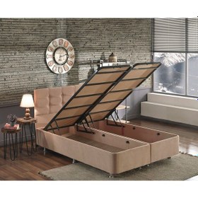 Resim Nironyatak Niron Queen Çift Kişilik Pedli Yatak Baza Başlık Seti 200X200 Ort 