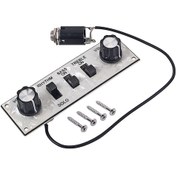 Resim Padalink Bass Gitar Kontrol Paneli Beyaz Plastik, Önceden Teldenmiş Tasarım, Anahtar Ve Düğmelerle Kolay Ayarlama, Değiştirme Aksesuarı 