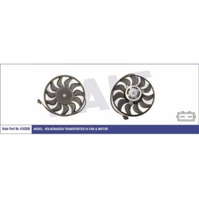 Resim KALE RADYATÖR Kale Oto Radyatör 416200 Fan Motoru Transporter T4 91-03 1.9 Td 24d 2.5 Tdı 280w-282mm 