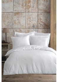 Resim Varol Zeus Serisi Pamuk Saten Çizgili Çift Kişilik Nevresim Takım 