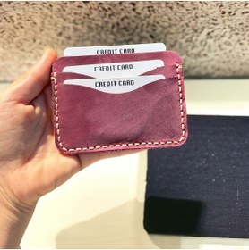 Resim MESACRAFT Unisex Süper Slim Deri Ince Model Kredi Kartı & Kartvizitlik Hakiki Deri Kartlık 