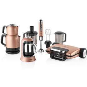 Resim KORKMAZ 14 Parça Elektro Set Rosagold A1817 