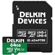 Resim Delkin 64gb Power Uhs-ıı V90 Micro Sd Hafıza Kartı 