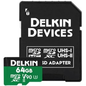 Resim Delkin 64gb Power Uhs-ıı V90 Micro Sd Hafıza Kartı 