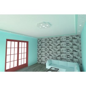 Resim Motifpiyer Tavan Spot Göbek Tsg-02-Duz-56 cm Çap 