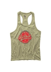 Resim Bluu Barbell Fitness Gym Tank Top Sporcu Atleti Bej Çok Renkli 