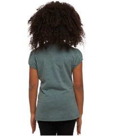 Resim Lovetti Koyu Yeşil Melanj Kız Çocuk Kısa Kollu Basıc Tişört 31001Y027 Yeşil Melanj 