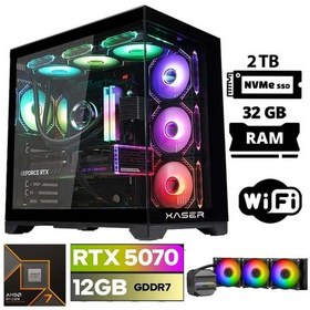 Resim Xaser Lexus X140 R7-9800X3D 32 GB 2 TB M.2 NVMe SSD 12 GB RTX5070 Free Dos Masaüstü Oyuncu Bilgisayarı 