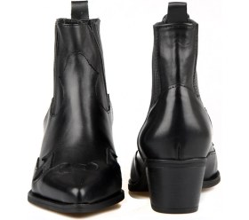 Resim FootCourt Siyah Kadın Kovboy Bot 