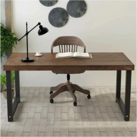 Resim Umut Park Ahşap Metal Ayaklı Çalışma Masası 