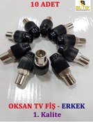 Resim Oksan Tv Anten Fiş Erkek 10 Adet Oksan