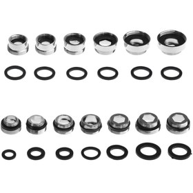 Resim Metal Döküm Aerator Bağlantı Elemanı - Dıştan İçe Tornavida, Mutfak Musluğu için Su Tasarrufu Adaptörü, 16/18/20/22/24/28mm'den 22mm'ye Uygun, Gasket ile, Dayanıklı Metal, Uzun Süreli Kullanım İçin, Mutfak Lavabo Aksesuarları 