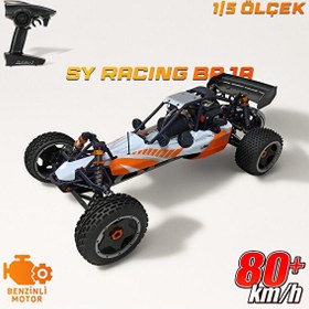 Resim SY Racing 1/5 Baja 5B 30.5CC RTR Kurşunsuz Benzinli 80+KMh 75 CM Turuncu RC Arazi Model Offroad Uzaktan Kumandalı Araba 