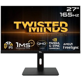 Resim Twisted Minds 27 Tm272qe Qhd 165hz 1ms Hdmı Dp Freesync/gsync Çerçevesiz Rgb Ips Gamıng Monitör 