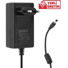 Resim Weko 12 Volt - 3 Amper - 36 Watt 5.5*2.5 Uçlu Plastik Kasa Priz Tip Adaptör 
