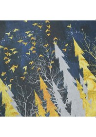 Resim Gece Yarısı Baskılı Kaliteli Kauçuk Kapı Önü Paspası 